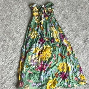 Floral Green Midi Dress
